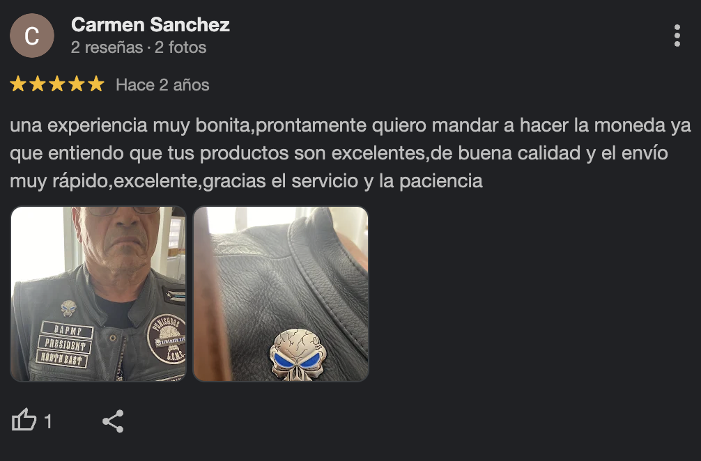 Reseña de cliente 1